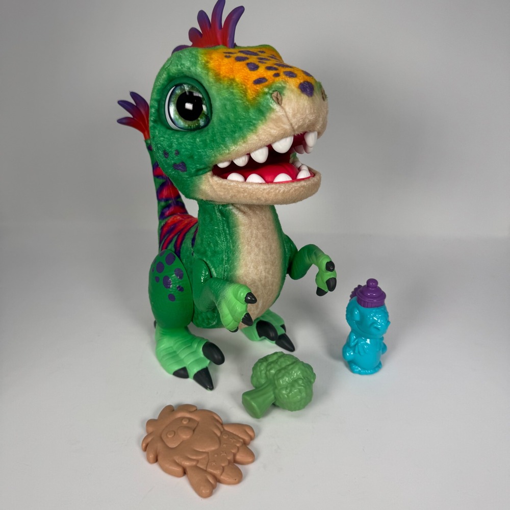 FurReal Friends Munchin Rex Interactive Baby Dinosaur Toy Green | E03